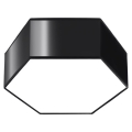 Φωτιστικό οροφής SUNDE 2xE27/60W/230V 11,5 cm μαύρο