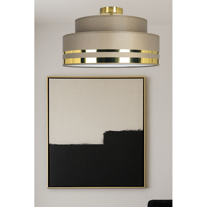 Φωτιστικό οροφής TAMI 1xE27/60W/230V καφέ/χρυσό