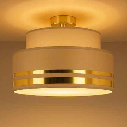 Φωτιστικό οροφής TAMI 1xE27/60W/230V καφέ/χρυσό