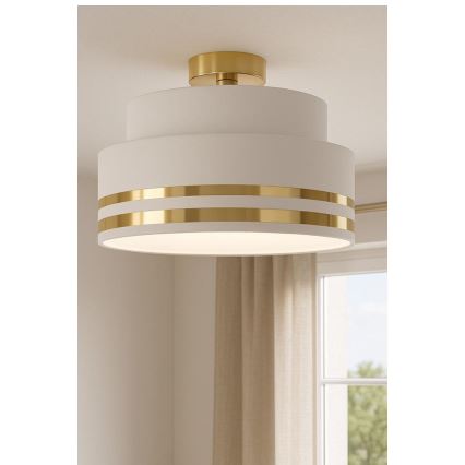 Φωτιστικό οροφής TAMI 1xE27/60W/230V κρεμ/χρυσό