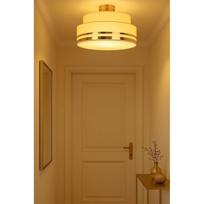 Φωτιστικό οροφής TAMI 1xE27/60W/230V μπεζ/χρυσό