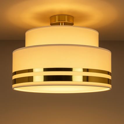 Φωτιστικό οροφής TAMI 1xE27/60W/230V μπεζ/χρυσό