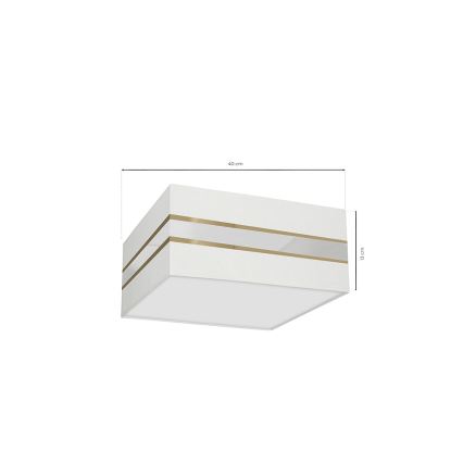 Φωτιστικό οροφής ULTIMO 2xE27/60W/230V λευκό