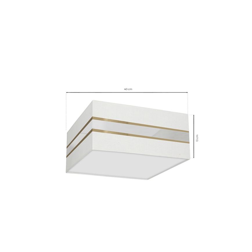 Φωτιστικό οροφής ULTIMO 2xE27/60W/230V λευκό