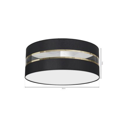 Φωτιστικό οροφής ULTIMO 3xE27/60W/230V μαύρο