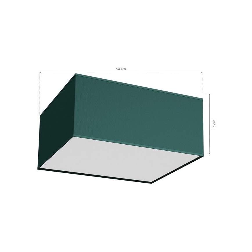 Φωτιστικό οροφής VERDE 2xE27/60W/230V 40x40 cm πράσινο