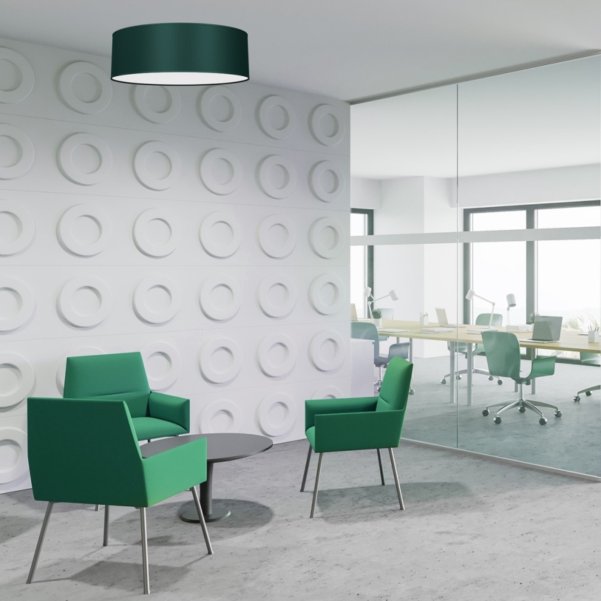 Φωτιστικό οροφής VERDE 3xE27/60W/230V d. 50 cm πράσινο