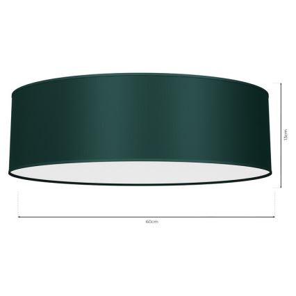 Φωτιστικό οροφής VERDE 3xE27/60W/230V d. 60 cm πράσινο