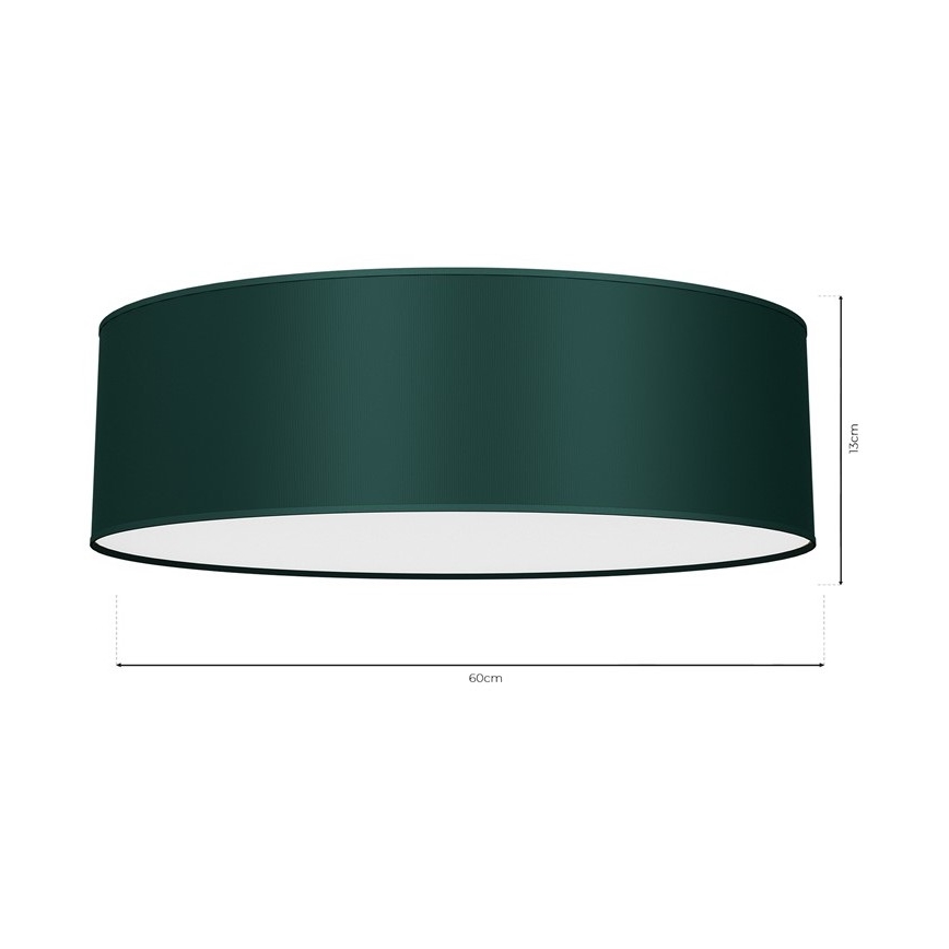 Φωτιστικό οροφής VERDE 3xE27/60W/230V d. 60 cm πράσινο