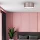 Φωτιστικό οροφής ZIGGY 2xE27/60W/230V ροζ/χρυσό