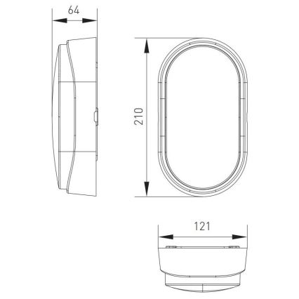 Φωτιστικό οροφής εξωτερικού χώρου LED LED/12W/230V 3000/4000/6500K IP65 λευκό