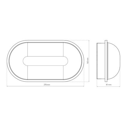 Φωτιστικό οροφής εξωτερικού χώρου LED LED/20W/230V IP65 λευκό