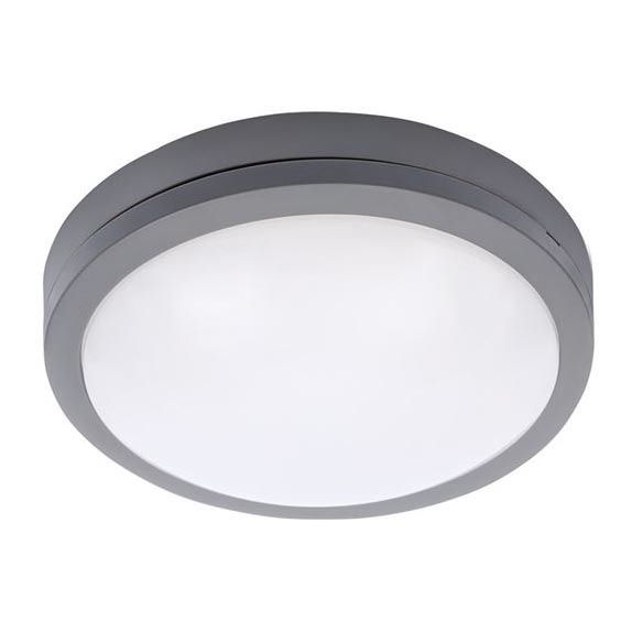 Φωτιστικό οροφής εξωτερικού χώρου LED SIENA LED/20W/230V IP54 διάμετρος 23 cm ανθρακί