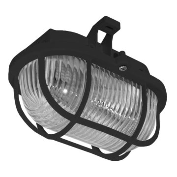Φωτιστικό οροφής εξωτερικού χώρου OVAL 1xE27/60W/230V IP44 μαύρο