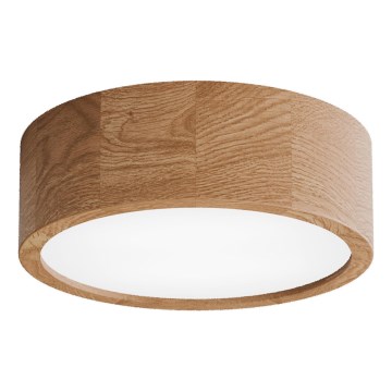 Φωτιστικό οροφής με αισθητήρα CLEO, 2xE27/24W/230V, Ø 27,5 εκ., φινίρισμα δρυός