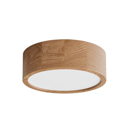 Φωτιστικό οροφής με αισθητήρα CLEO, 2xE27/24W/230V, Ø 27,5 εκ., φινίρισμα δρυός