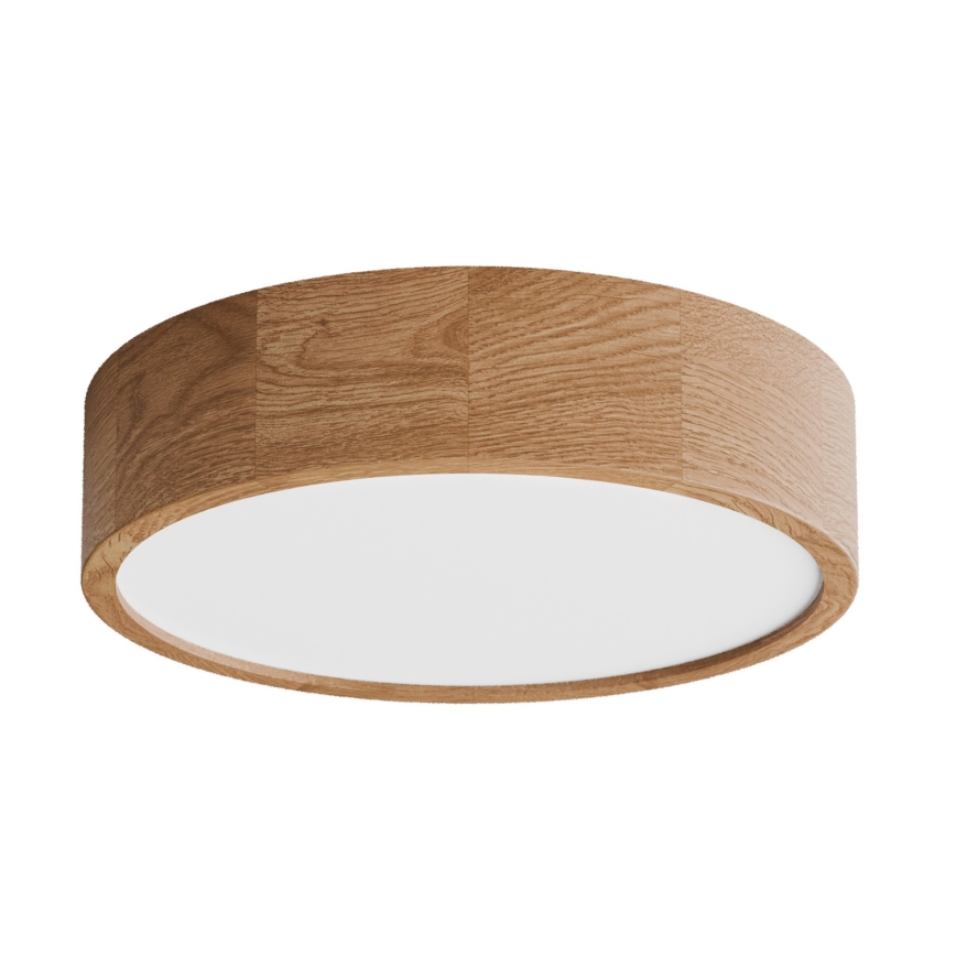 Φωτιστικό οροφής με αισθητήρα CLEO 3xE27/24W/230V pr. 37,5 cm σε χρώμα δρυός