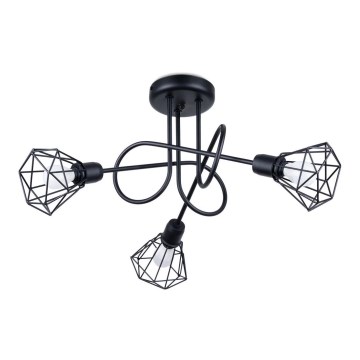 Φωτιστικό οροφής με βραχίονα ARTEMIS 3xE14/40W/230V μαύρο