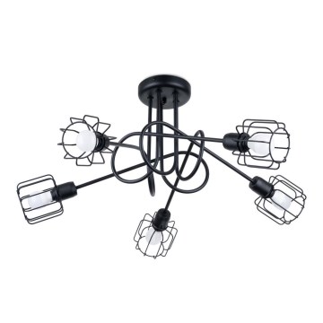 Φωτιστικό οροφής με βραχίονα BELUCI 5xE14/40W/230V μαύρο