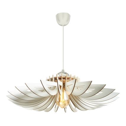 Φωτιστικό οροφής με καλώδιο 1xE27/60W/230V λευκό, διάμετρος 68 εκ.