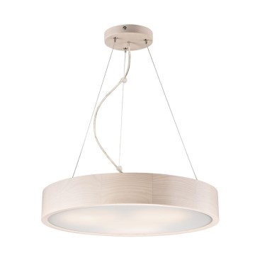 Φωτιστικό οροφής με καλώδιο 3xE27/60W/230V, διάμετρος 47 εκ., πεύκο