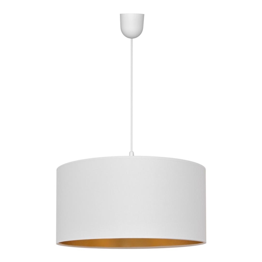 Φωτιστικό οροφής με καλώδιο ALBA 1xE27/15W/230V διάμ. 40 εκ. λευκό/χρυσό