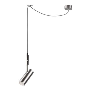 Φωτιστικό οροφής με καλώδιο ALMA 1xGU10/35W/230V χρώμιο