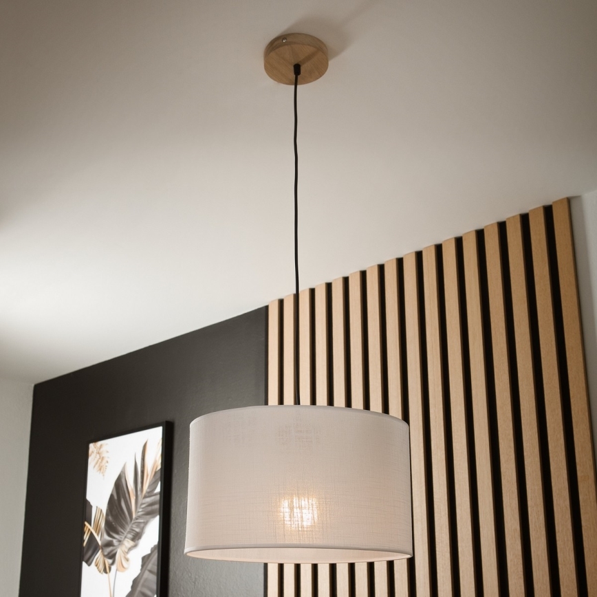 Φωτιστικό οροφής με καλώδιο ANTONIO 1xE27/60W/230V δρυς