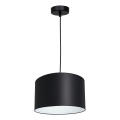 Φωτιστικό οροφής με καλώδιο ARDEN 1xE27/60W/230V διάμ. 25 εκ. μαύρο/λευκό