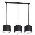 Φωτιστικό οροφής με καλώδιο ARDEN 3xE27/60W/230V μαύρο/λευκό