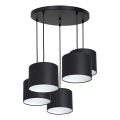 Φωτιστικό οροφής με καλώδιο ARDEN 5xE27/60W/230V μαύρο/λευκό
