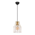 Φωτιστικό οροφής με καλώδιο ARIA 1xE27/60W/230V χρυσό