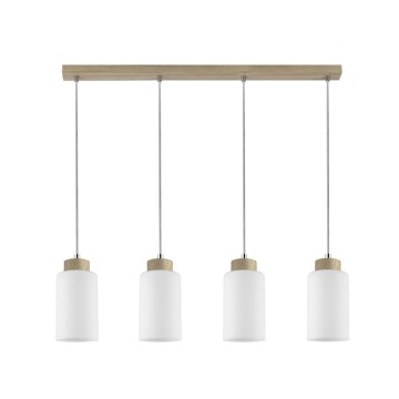 Φωτιστικό οροφής με καλώδιο BOSCO 4xE27/60W/230V δρυς