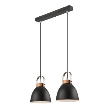 Φωτιστικό οροφής με καλώδιο DANIELLE 2xE27/60W/230V οξιά