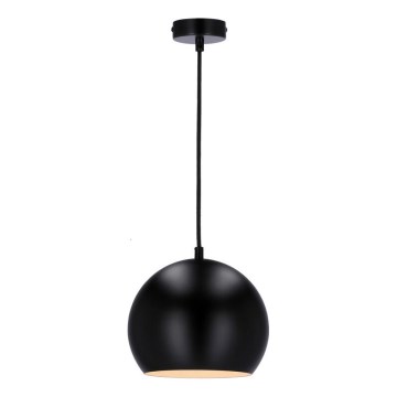 Φωτιστικό οροφής με καλώδιο FLEN 1xE27/40W/230V διάμ. 20 εκ. μαύρο