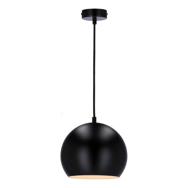 Φωτιστικό οροφής με καλώδιο FLEN 1xE27/40W/230V διάμ. 20 εκ. μαύρο