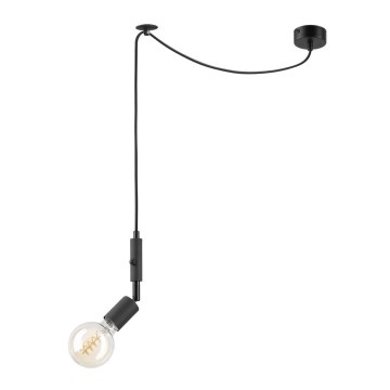 Φωτιστικό οροφής με καλώδιο INA 1xE27/42W/230V μαύρο
