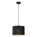 Φωτιστικό οροφής με καλώδιο LOFT SHADE 1xE27/60W/230V διάμ. 25 εκ. μαύρο/χρυσό
