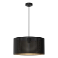 Φωτιστικό οροφής με καλώδιο LOFT SHADE 1xE27/60W/230V διάμ. 40 εκ. μαύρο/χρυσό