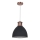 Φωτιστικό οροφής με καλώδιο METAL 1xE27/15W/230V σε χαλκό/μαύρο