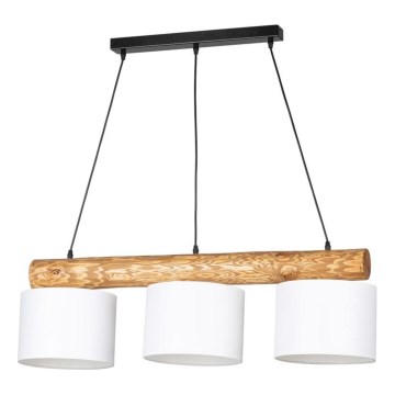 Φωτιστικό οροφής με καλώδιο PINO MIX 3xE27/40W/230V πεύκο