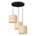 Φωτιστικό οροφής με καλώδιο RATTAN 3xE27/60W/230V ρατάν
