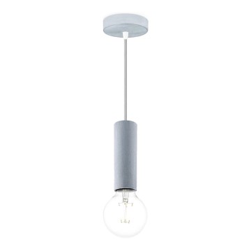 Φωτιστικό οροφής με καλώδιο SAGA 1xE27/40W/230V γκρι