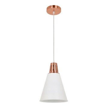 Φωτιστικό οροφής με καλώδιο SHADE 1xE27/15W/230V σε χάλκινο/λευκό