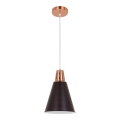 Φωτιστικό οροφής με καλώδιο SHADE 1xE27/15W/230V σε χαλκό/μαύρο