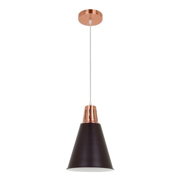 Φωτιστικό οροφής με καλώδιο SHADE 1xE27/15W/230V σε χαλκό/μαύρο