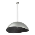 Φωτιστικό οροφής με καλώδιο SOLARIS 1xE27/60W/230V διάμ. 48 εκ. ασημί/μαύρο