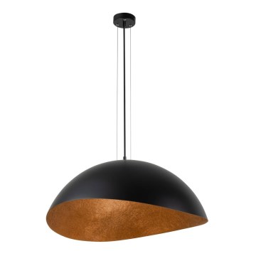 Φωτιστικό οροφής με καλώδιο SOLARIS 1xE27/60W/230V διάμ. 48 εκ. μαύρο/χάλκινο