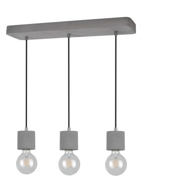 Φωτιστικό οροφής με καλώδιο STRONG 3xE27/60W/230V σκυρόδεμα