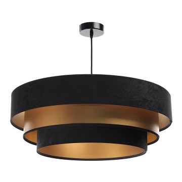 Φωτιστικό οροφής με καλώδιο TRINITI 1xE27/60W/230V μαύρο/χρυσό